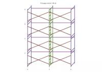 Леса строительные (ДхВ) 6х8 метра без настилов