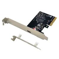 Orient Контроллер AM-U3242PE-C, Контроллер PCI-Ex4 v3.0, USB 3.2 Gen2x2 SuperSpeed USB 20Gbps, скорость до 20Гбит с, 1-port Type-C, ASM3242