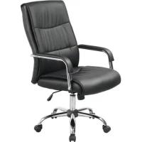 Кресло для руководителя EASY CHAIR BN_Dt_EChair-509 TPU к/з черный, хром