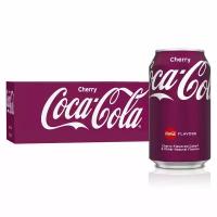 Газированный напиток Coca-Cola Cherry со вкусом вишни (США), 355 мл (12 шт)