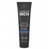 OLLIN PREMIER FOR MEN Шампунь для волос и тела освежающий, 250 мл