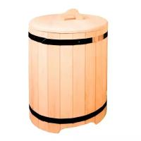 Чан-емкость с крышкой из кедра 45 литров для бани