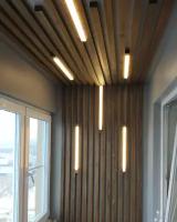 Потолочно-стеновые рейки с подсветкой из Сосны 40х30мм. Цена за 1 рейку