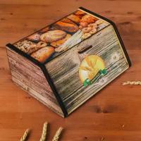 Хлебница деревянная Доляна "Сдоба", 20,5х28,5х13 см