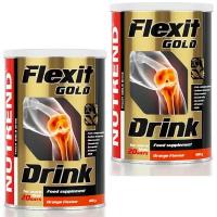 Комплекс хондропротекторов NUTREND FLEXIT GOLD DRINK 2 x 400 г, Апельсин