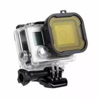 Улучшенный жёлтый фильтр на аквабокс GoPro HERO3+, HERO4