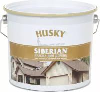 Краска для дерева HUSKY SIBERIAN гладкая белая 2,7 л