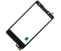 Touch screen (тачскрин) для Nokia XL Dual (RM-1030/RM-1042) Черный