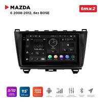 Автомагнитола Mazda 6 08-12 без усил. Bose (MAXIMUM Incar TMX2-4606-3) Android 10/2000*1200, BT, wi-fi, 4G LTE, DSP, 3-32Gb, 9.5"