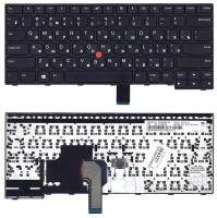 Клавиатура для ноутбука Lenovo Thinkpad E470 E475 черная с указателем