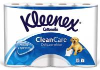 Kleenex Туалетная бумага Kleenex Clean Care двухслойная 12шт 1,40 кг 1 шт (3 штуки)