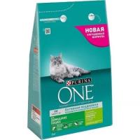 Корм Purina One для домашних кошек с индейкой 3кг