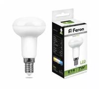 Лампа светодиодная LED зеркальная 7вт Е14 R50 белый (LB-450) 25514 FERON