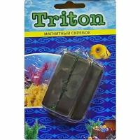 Скребок для аквариума, Triton, магнитный, одноцветный, 1 шт