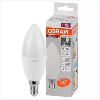 Лампы светодиодные с цоколем Е-14, Е-27 Osram/Ledvance Лампа Osram LV CL B75 10SW/830 220 240V FR E14 800lm 200* 25000h свеча LED, 4058075579125