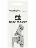 Комплект подрубочных лапок. Адаптер, лапки 6, 16, 22 мм универсальный Tailor Scissors для Brother/Bernette/Janome/Juki/ALFA/Astralux/Aurora L-49