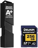 Комплект Delkin Devices Advantage+ SDXC 256GB UHS-I A2 V30 R170/W80MB/s Reader USB 3.1 (DSDWA2256-R)