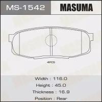 Колодки тормозные Toyota Land Cruiser (J200) 07-; Lexus LX570 07- задние MASUMA