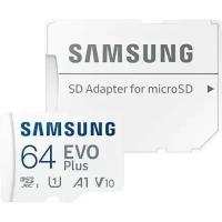 Samsung Micro SecureDigital 64Gb EVO Plus Class 10 MB-MC64KA RU + adapter