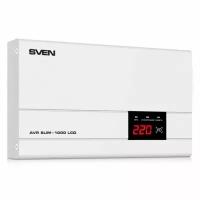 SVEN Стабилизатор напряжения AVR SLIM-1000 LCD SV-012816