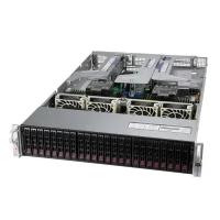 SYS-220U-TNR 2U, 2xLGA4189 (up to 270W), iC621A (X12DPU), 32xDDR4, 24x2.5 SAS/SATA (22xNVME Gen4 (opt)), 1x PCIE 4.0x16 (75W)