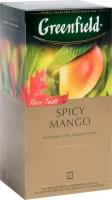 Чай зелёный оолонг Greenfield Spicy Mango со вкусом и ароматом Манго, 25×