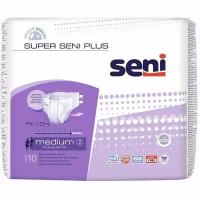 Подгузники Super Seni Plus (Супер Сени Плюс) medium р.2 75-110 см. 2400 мл 10 шт