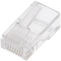 Разъём EC-UP8P8C-5E-003-TR-1000 компьютерный RJ45 8P8C 8 контактов категория 5e Netlan (101 шт. в комплекте)