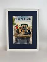 Постер из оригинальной обложки журнала The New Yorker из 1950 года в раме