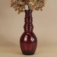 Edelman Стеклянная ваза Леди Батори 30 см, малиновая 1050766
