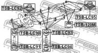 Опоры FEBEST Подушка подрамника FEBEST TSBLC92