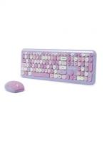 Комплект Клавиатура беспроводная + мышь Smartbuy, фиолетовый