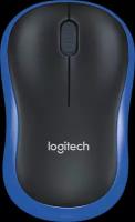 Мышь Logitech M186 Black/Blue (910-004132)