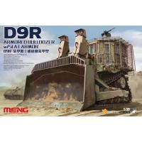 Сборная модель MENG SS-010 Бульдозер D9R Armored Bulldozer W/Slat Armor 1/35