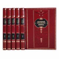 Книги "История Русско-Японской войны" М.Е. Бархатов, В.В. Фрунке в 6 томах в кожаном переплете / Подарочное издание ручной работы / Family-book