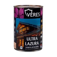 Декоративная пропитка для дерева Veres Ultra Lazura №1, глянцевая, 0,9 л, бесцветная