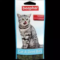 Beaphar Лакомство для кошек Beaphar Cat-A-Dent Bits Подушечки для чистки зубов, 35 гр (3 штуки)