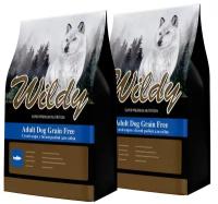 WILDY ADULT DOG GRAIN FREE беззерновой для взрослых собак с белой рыбой (3 + 3 кг)