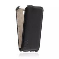 Кожаный чехол для Micromax Q383 Aksberry Protective Flip Case (Черный)