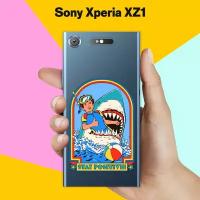 Силиконовый чехол на Sony Xperia XZ1 Акула / для Сони Иксперия ИксЗ 1