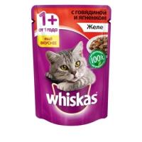 Корм для кошек Whiskas Желе с говядиной 85г