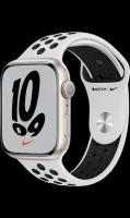 Apple Умные часы Apple Watch Nike Series 7, 45 мм, сияющая звезда