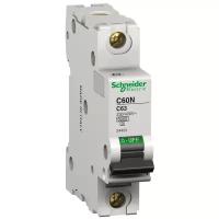 Выключатель автоматический 1П C60N 63А х-ка C 6кА, SCHNEIDER ELECTRIC 24409 (1 шт.)