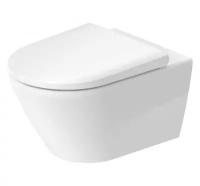 Унитаз подвесной Duravit D-Neo 45770900A1 с сиденьем микролифт Soft Close, цвет белый