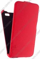 Кожаный чехол для Explay Diamond Aksberry Protective Flip Case (Красный)