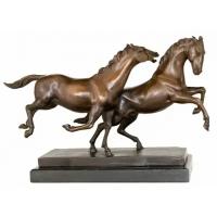 Скульптура из бронзы "Пара лошадей"