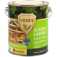 Декоративная пропитка для дерева Veres Classic Lazura №29, матовая, 2.7 л, калужница