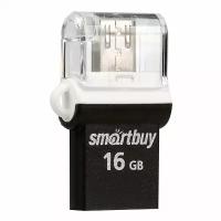 USB-флеш 16GB SmartBuy OTG Poko (черная)