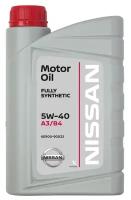 Синтетическое моторное масло Nissan 5W-40 FS A3/B4, 1 л