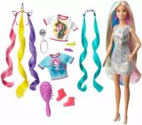 Кукла Барби Barbie Радужные волосы